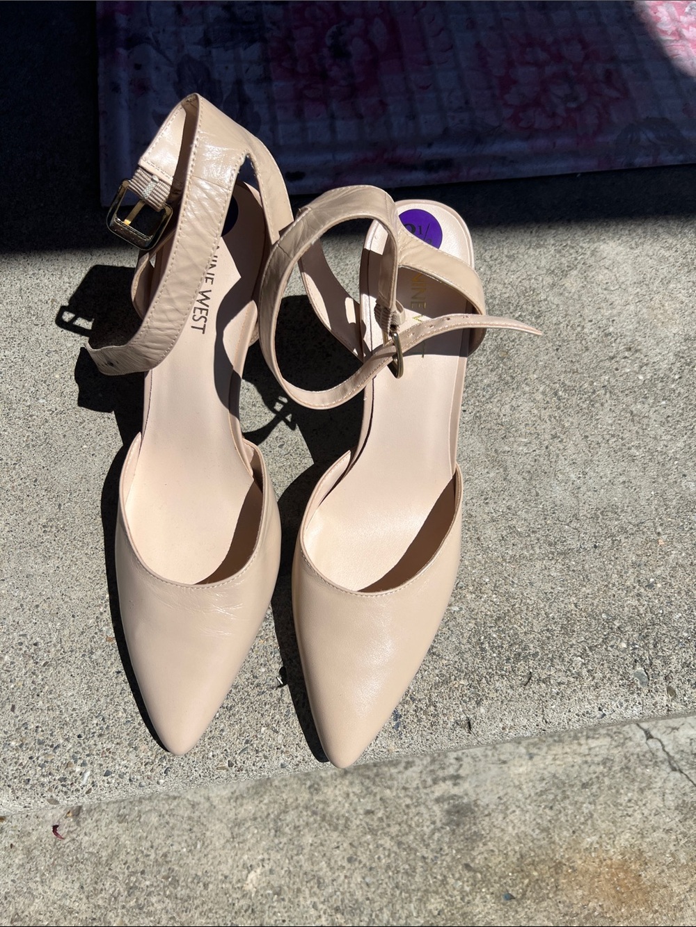 Nine West Blush Pointed-Toe Slingback Heels